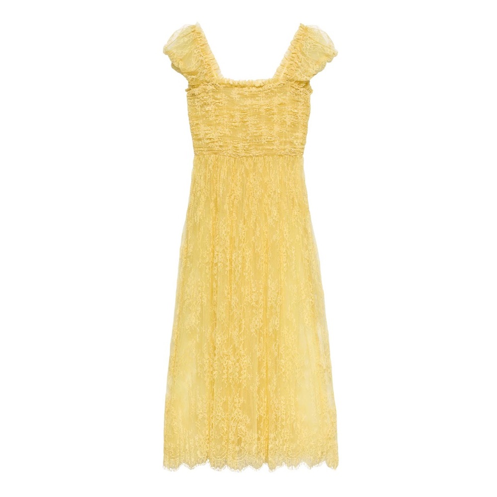 DOEN PAMELINA DRESS IN DAFFODIL YELLOW, size S, brand new, never worn, no flaws.